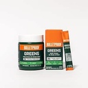 Bulletproof Greens, 8.4 Ounces, Daily Greens Powder for Daily Wellness, 35 Superfoods, and 15 Count Greens Packets Bundle