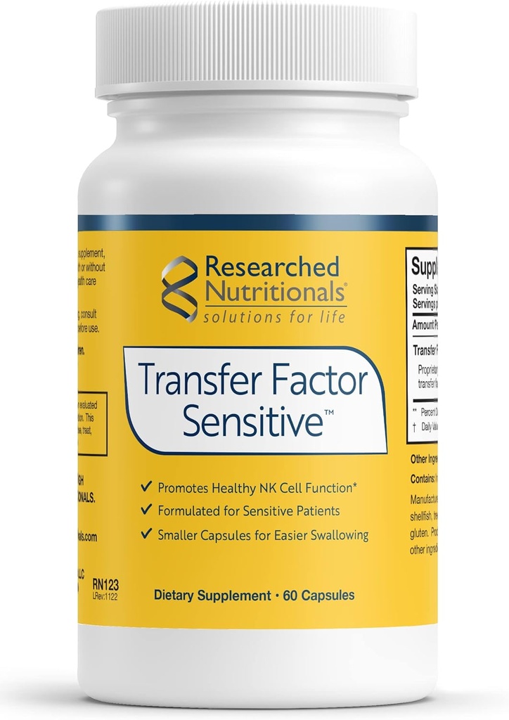 Araştırmalı Beslenme Transfer Faktörü Hassas - Immune Support Bovine Derived Transfer Faktörleri ve Colostrum Capsules (60 Capsules)