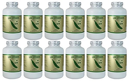 Λεκιθίνη 1200mg, 300 Softgels (12 Συσκευασία)