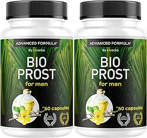(2 Pack) BioProst For men - Bio Prost For Men, BioProst, Bio Prost, Bio Prost Original, Bio Prost Capsules, BioProst Pills, Original BioProst Supplement Support Formula, 120 Capsules For 2 Months