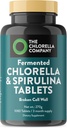 Fermented Chlorella & Spirulina Tabletleri, Chlorophyll, Green Superfood, Algae Supplement, Heavy Metal Detox, Immune Support, Broken Cell Wall, 1350 Tabletler, Non-GMO, Vegan