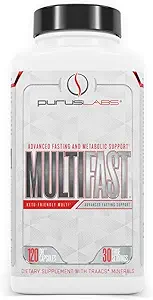 Purus Labs MultiFast Multivitamin | Advanced Fasting & Metabolic Support | Intermittent Fasting Vitamins | Keto Friendly | 30 Servings, 120 Capsules