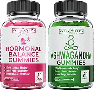 Hormonal Balance PMS Relief Gummies + Ashwagandha Gummies