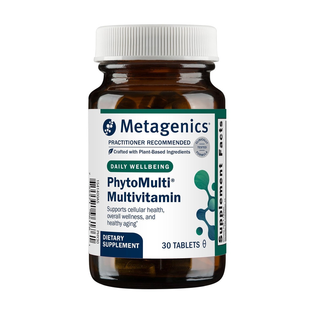 Metagenics PhytoMulti Multivitamin Without Iron-Daily Multi for Men & Women with 20+ Vitamins, Minerals & Phytonutrients for Antioxidant & Immune Support-Non-GMO, Gluten-Free - 30 Tablets