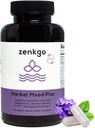 Zenkgo Ashwagandha, 5-HTP, Lavender, Mucuna, L-tryptophan - Mood Support Supplement, Plant-Based, Herbal Mood Plus Calm Mind & Stres Yardımı, Emotion Blalance, Positity (60Ct/30Day)