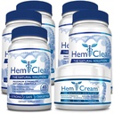 for Hemorrhoids - Vegan, 100% Natural Formula for Hemorrhoid Relief & Vascular Health - Maximum Strength 5 Bottles + 1 Cream