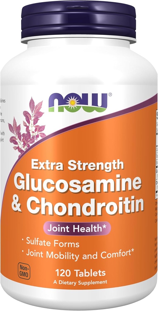 Şimdi Gıdalar Tamamlıyor, Glucosamine & Chondroitin Ekstra Kuvvet, Sulfate Forms, 120 Tablet