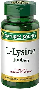 Nature's Bounty L- Lysine 1000 mg Tabletισκία 60 ea (Pιάθεση των 2)