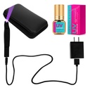 UV Lash Glue (3ml) with Light, 2-in-1 Portable UV LED Lamp Eyelash Extension Glue Applicator, Safe and Easy to Use for Home, Travel, Salon, Professional and Personal Use