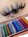 Colored Lash Extension Easy Fan Volume Lashes C Curl Self Blooming Lash Extensions Shiny Colorful Rapid Volume Eyelashes Extension (Shiny Colorful)