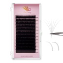 Easy Fan Lash Extension Rapid Blooming Volume Lashes Self Fanning Eyelashes Extension 03 05 07 Mixed 8-15mm B/C/C+/D/D+ Curl For Beginners Soft Professional Lash Supplies (0.03-C+-Mix)