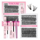 DIY Lash Extension Kit 280Pcs Individual Eyelash Extension Kit 30D40D 0.07D Curl 9-16MIX Lash Clusters Kit with Lash Glue Remover Applicator Easy to Use for Beginners