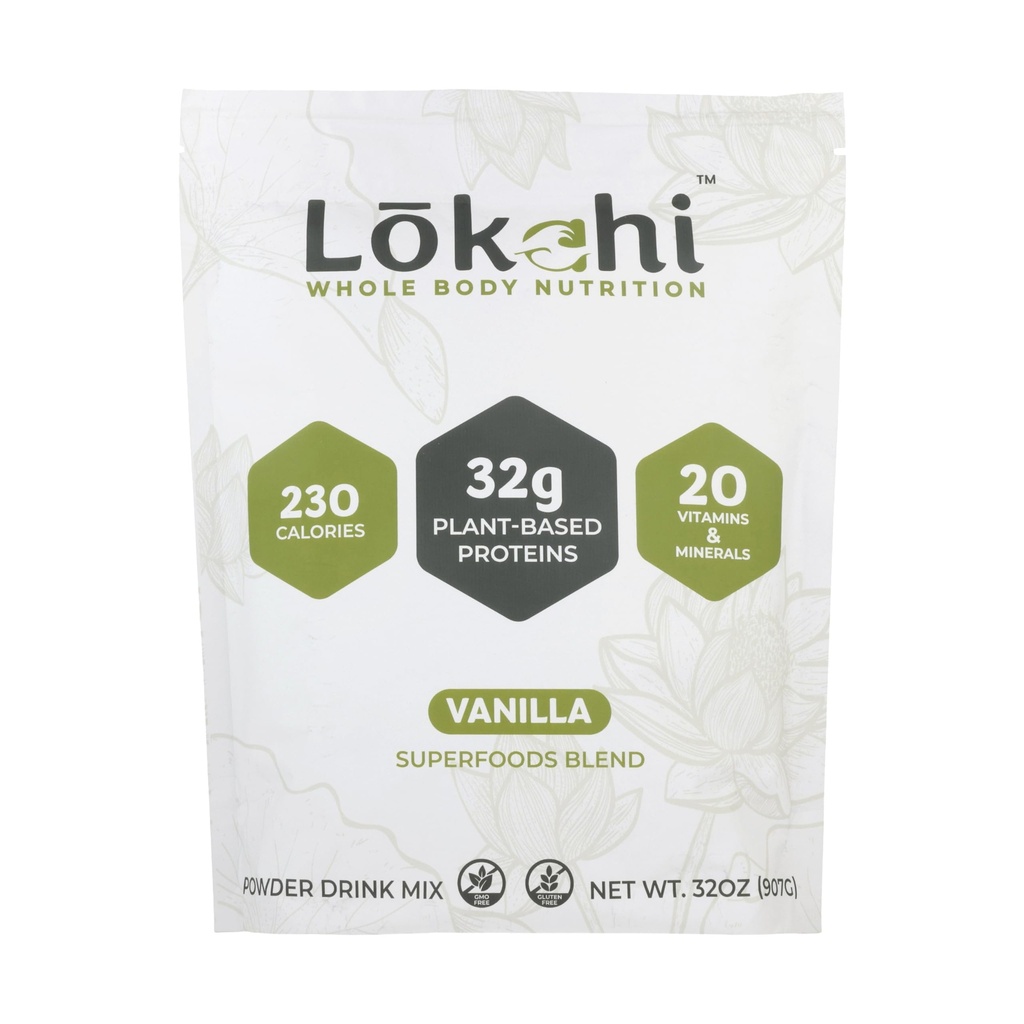LOKAHI Superfoods Protein Blend (2lbs, Vanilla)