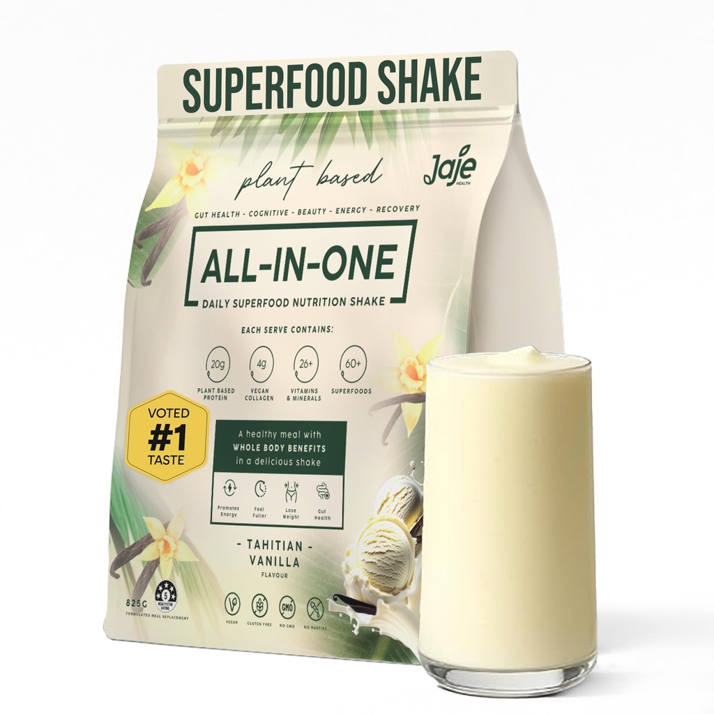 All-In-One Superfood Protein Shake | Complete Superfood Shake | 60+ Superfoods, 20g Plant Based Protein Powder | Probiotics, 13g Fibre | Low Carb Shake