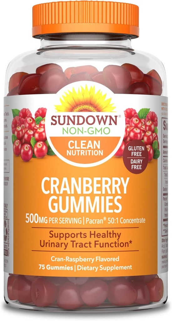 Sundown Cranberry Gummies, 75 Kont