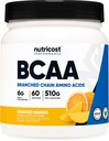 Nutricost BCAA Toz (Orange Mango, 60 Hizmet) - 2:1 Optimal Oran, Gluten Free, Non-GMO, Vegetarian
