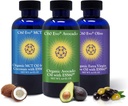 Organic Extra Virgin Olive Oil, Organic Avocado Oil & Organic MCT Oil | Pack of 3 Combo | 4 Fl Oz Each