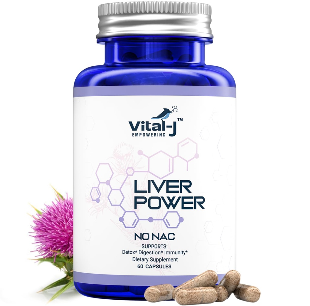 21-in-1 Liver Support Supplement, Liver Cleanse Detox & Tamir - W/Milk Butle, çinko, Beetroot & Artichoke, Choline & Dandelion Root for Digestion & Immunity - 60 Capsulestion