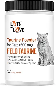FELO Taurine - συμπλήρωμα ταυρίνης για γάτες, ταυρίνη για γάτες, ταυρίνη σκόνη για γάτες - 16 Oz, σκόνη (Thomas Pet Νωρίτερα)