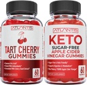 Atlantis Beslenme Tart Cherry 60 Gummies + Sugar Free Keto Apple Cider Vinegar 60 Gummies