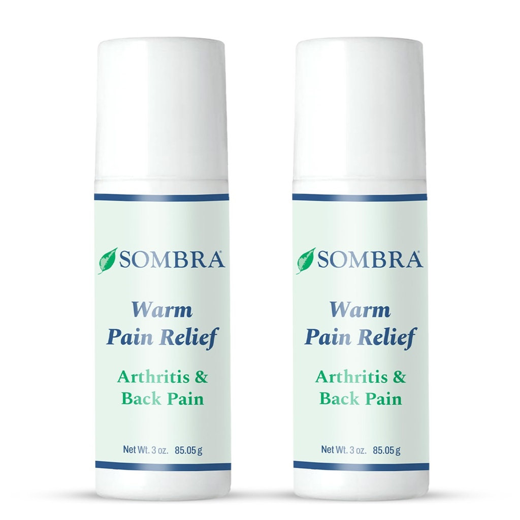 Sombra Warm Pain Relief Gel, Warm Relief for Arthritis and Chronic Pain Pre-Workout Muscle Rub Vegan Formula Free of Artificial Fragrances, Dyes, NSAIDs, Wax, Petrv