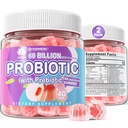 2Pack Probiyotik + Prebiyotiks Gummies Sugar Free 60 Milyar CFU, 11 Strains Probiyotikler Kadınlar için Gummiesleri Digestive Health ve Gut Health, Supports Constipation, Diarrhea, Gas & Bloating