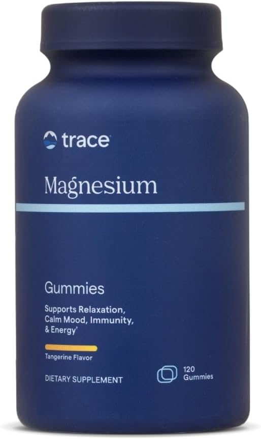 Trace Minerals Magnezyum 84 mg - Bone & Heart Health Support - Immune System Support - Aids Relaxation & Health Sleep - Tangerine, 120 Gummies (120 Hizmet)