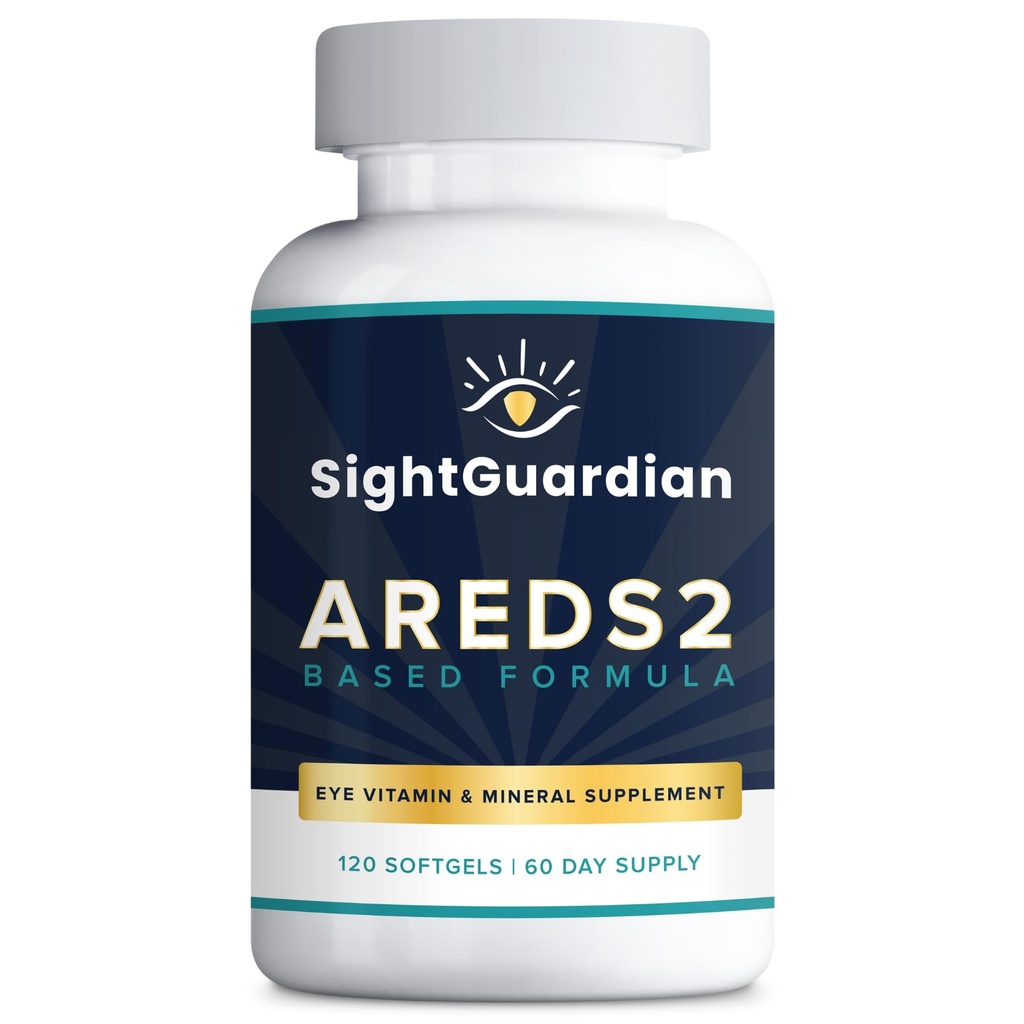 AREDS2 Temel Göz Vitamini-Mineral Supplement (120 ct. 60 Günlük Supply) - Saçlar için Temel Tamam - Low çinko Formula - Eye Vision Supplement ve Vitamin Vitamin