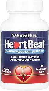 Natures Plus Heartbeat - 90 Vegan Tablet - Vejetaryen, Gluten-Free - 30 Hizmet