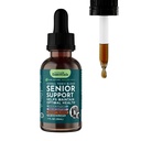Animal Essentials Senior Support for Dogs & Cats Supplement - Milk Thistle, For Old Cats & Dogs, Pet Kidney Support, Herbal Supplement - 1 Fl Oz