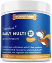WONDER PAWS Premium Multivitamin for Dogs Daily Multi for Immune, Mood, Joint, Skin, Heart & Digestive Health - 21 in 1 Dog Multivitamins for Optimal Health Essential - 60 Multivitamin Dog Chews