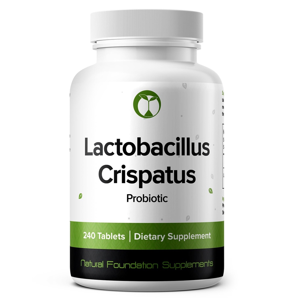Lactobacillus Crispatus Probiyotik Supplement 240 Tablet 3 Milyar CFU Probiyotikler for Women Supports Vaginal Digestive & Gut Health (240, Lactobacillus Crispatus)