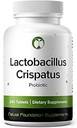Lactobacillus Crispatus Probiotic Supplement 240 Δισκία 3 Δισεκατομμύρια CFU Προβιοτικά για τις γυναίκες Υποστηρίζει Κολπική Digestive & Gut Health (240, Lactobacillus Crispatus)