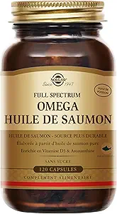 Solgar Wild Alaskan Full Spectrum Omega, 120 Softgels - Supports Heart, Brain, Bone and Skin Health - D3 Vitamini - GMO, Gluten Free, Dairy Free - 60 Servisler