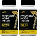 Potasyum Iodide Tabletleri (4000 $ 2) 130 mg - 280 Tablet 10/2032 - YODO Naciente - KI Pills - Yoduro de Potasio - Nutri Supplements