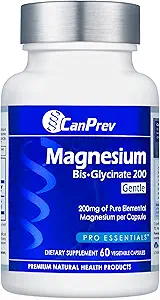 Magnezyum BisGlycinate 200 mg Cent 60 Veg Caps, 60-Day Supply, Chelated Bone & Muscle Support, Easy to Digest, Discover Relaxation & Comfort, Vegan, Non-GMO, No Sugar