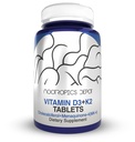 Nootropics Depot Vitamin D3 + K2 Vitamin C Tabletleri ile | 60 Kont | Cholecalciferol + Menaquinone-4 (MK-4) | Mood, & Bone Health | Sağlıklı Temizlik Aborpsiyon