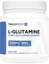 TransformHQ L-Glutamine σκόνη, 500G, 100 σέρβις - Χωρίς γλουτένη, μη ΓΤΟ