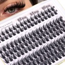 Lash Clusters with Spikes Wispy Eyelash Clusters Manga Fluffy Cluster Eyelash Extensions CD-curly Lash Extension Anime Cluster Lashes Volume Eye Lash Cluster by Newcally