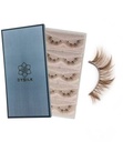 DYSILK Naked Brown Strip Lashes - 8-16mm Wispy Spiky Manga Brown-02 | 5 Pairs Cat Eye Lashes, Faux Mink Eyelashes, Trimmable, Ultra-Fine Clear Band, False Eyelashes For Blondes & Light Hair