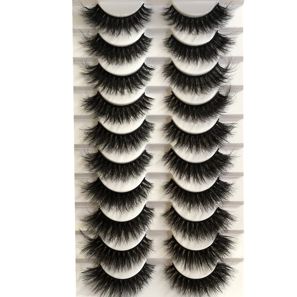 Fake Eyelashes Natural 15MM Cat Eye Lashes Pack Short Faux Mink Thick Curly 3D Dramatic Soft Strip False Eye Lashes Multipack