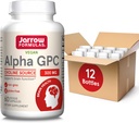 Jarrow Formulas Alpha GPC, 300 mg, Diyet Supplement, Brain Health Supplements for Yetişkinler, 60 Veggie Capsules, 30 Day Supply (PACK OF 12)