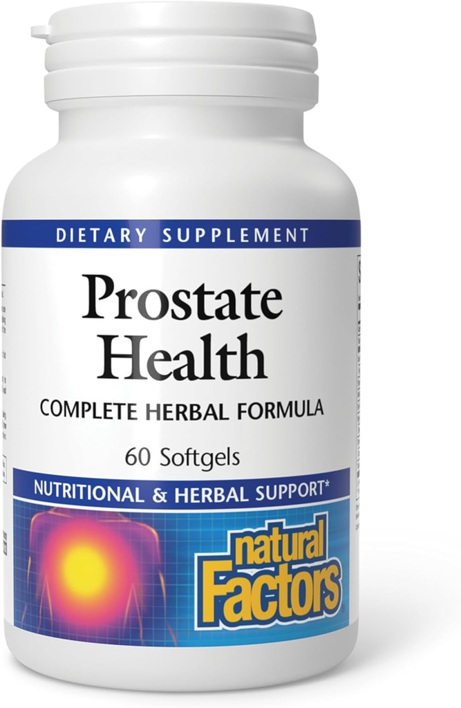Doğal Faktörler, Prostate Health Formula, Herbal Support for a Health Prostate with Saw Palmetto and Turmeric, 60 softgel (60 hizmet)