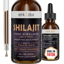 Shilajit Machinery Organic Liquid Supplement, Shilajit Himalaya Organik, Kadınlar ve Erkekler için Sıvı Vitaminler, 85+ Trace Mineraller, Alternatif To Wear & Capsules, Energy & Immune Function, Vegan, 60 ml