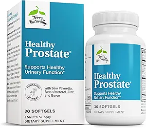 Terry Φυσιολογικά υγιής Prostate - Συμπλήρωμα διατροφής με Boron, Saw Palmetto & Zinc - Prostate & Urinary Tract Health Support - Μη ΓΤΟ & Γλουτένη χωρίς Softgels - 30 Softgels