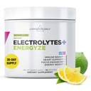 Livingood Daily Electrolytes Powder, Ηλεκτρολύτες Ενυδατική σκόνη με Βιταμίνη C, Ταυρίνη, D Ribose & FOS, Ζάχαρη Δωρεάν Ηλεκτρολυτικό Μείγμα Ποτού, Κέτο, Χωρίς Γλουτένη, Λεμόνι Lime Γεύση, 30 Μερίδες