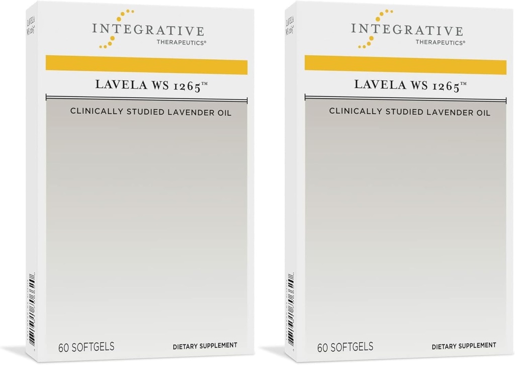 Ολοκληρωτικά Θεραπευτικά Lavela WS 1265 - Συμπλήρωμα αιθέριου ελαίου λεβάντας για την υποστήριξη ύπνου & στρες* - Γαλακτοκομικά-Δωρεάν - 120 Softgels (120 εξυπηρετούν)