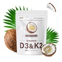 300 D3 10000 iu Plus K2 (MK-7) 200 mcg Virgin Coconut Oil Yumuşakgels with Vitamins D & K Supportsuba Abxia, Bone, Immune, & Heart Health - Easy to Swallow