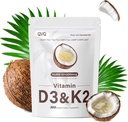 300 D3 10000 iu Plus K2 (MK-7) 200 mcg Virgin Coconut Oil Yumuşakgels with Vitamins D & K Supportsuba Abxia, Bone, Immune, & Heart Health - Easy to Swallow