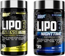 Nutrex Research Lipo 6 Έντονη και Νύχτα AM/PM Bundle